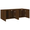 vidaXL TV Cabinet Set of 2 Brown Oak Engineered Wood Medium TV Cabinet