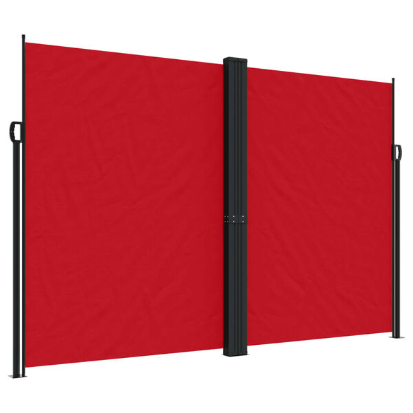 vidaXL Retractable Side Awning Red