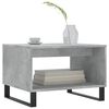 vidaXL Coffee Table Concrete Grey Engineered Wood, Iron Medium