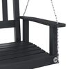 vidaXL Garden Swing Bench Black Solid fir wood, galvanized iron Standard