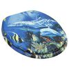vidaXL WC Toilet Seat MDF Lid Dolphins