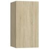 vidaXL TV Cabinet Set Set of 4 Sonoma Oak Engineered Wood Set of 4