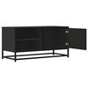 vidaXL TV Cabinet Black Engineered wood Medium TV Cabinet Rectangular