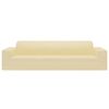 vidaXL Couch Slipcover Cream 100% Polyester jersey