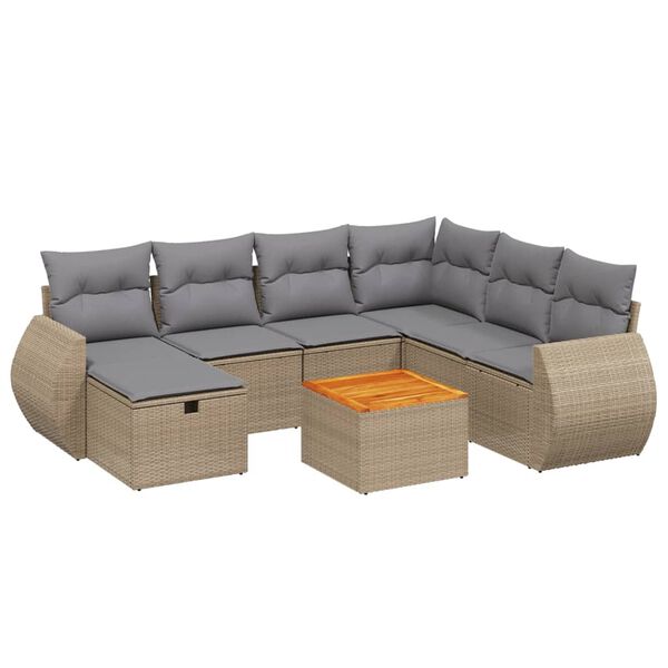 vidaXL Patio Sofa Set Modular Outdoor Sofa Set Rectangular Modern
