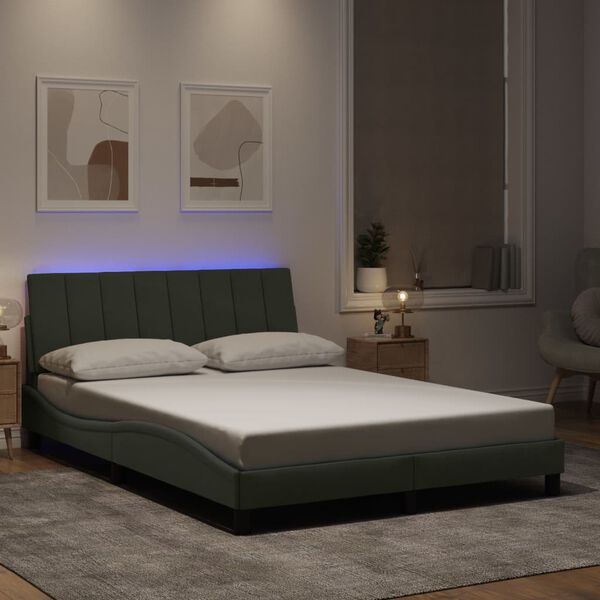 vidaXL Bed Frame Light Grey