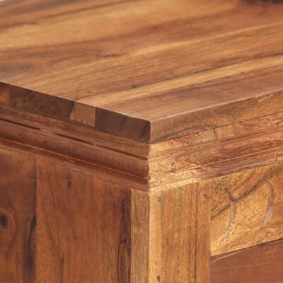 vidaXL Sideboard 24.8"x11.8"x29.5" Solid Acacia Wood