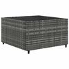 vidaXL Patio Lounge Set Grey PE rattan Medium Modular