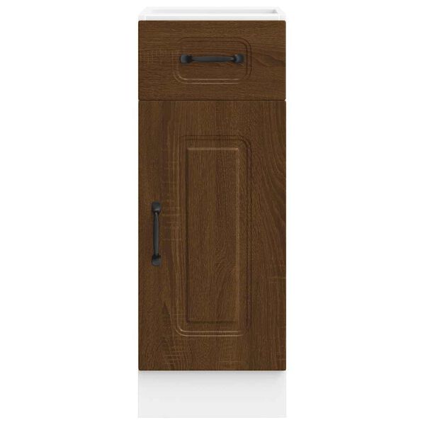 vidaXL Kitchen Base Cabinet Brown Oak Engineered Wood Standard
