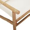 vidaXL Garden Bench Natural Bamboo, Cream White Bamboo