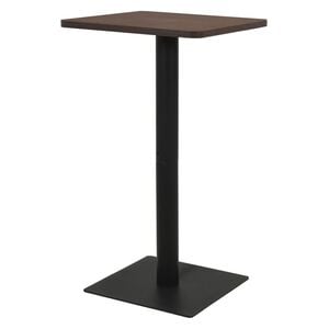vidaXL Bar Table Dark ash and black