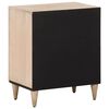 vidaXL Bedside Cabinet Bleach Natural Solid Mango Wood 19.7x13.0x23.6 in