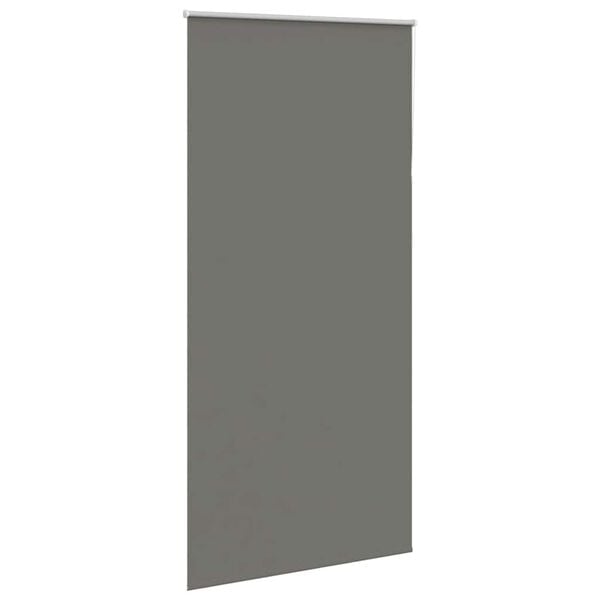 vidaXL Roller Blind Gray 100% polyester, Aluminum 39.4x90.6 in