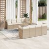 vidaXL Garden Sofa Set Beige