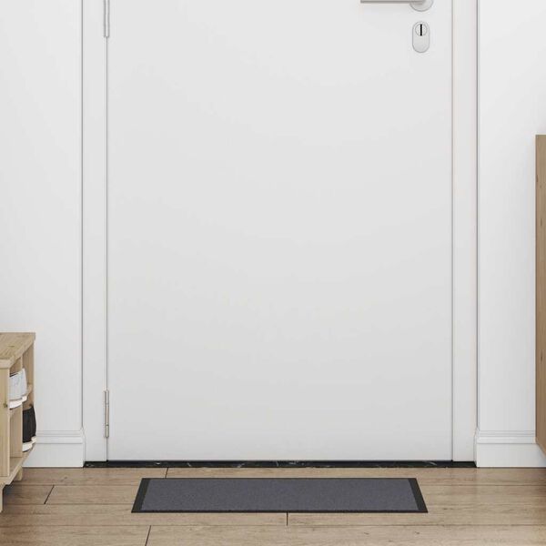 vidaXL Doormat Anthracite Polypropylene and PVC 15.7x23.6 in Non-slip