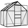 vidaXL Greenhouse Anthracite Aluminum Medium UV-resistant materials