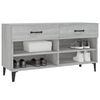 vidaXL Shoe Cabinet Grey Sonoma 40.2x13.8x21.7" Engineered Wood
