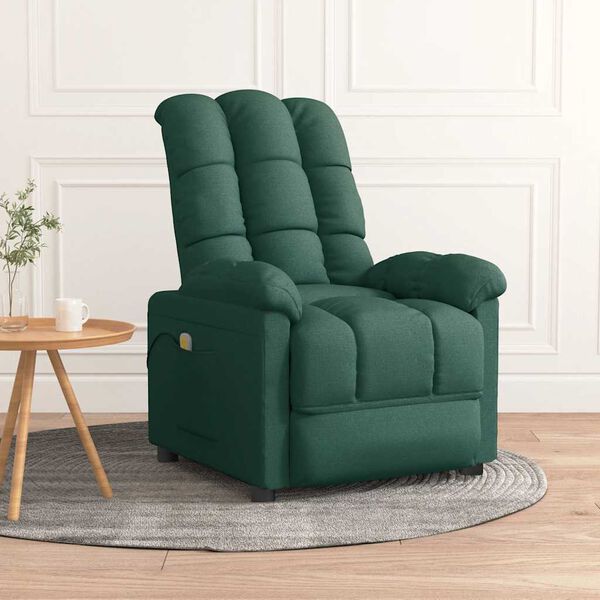 vidaXL Massage Chair Dark Green