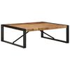 vidaXL Coffee Table Natural Wood and Black