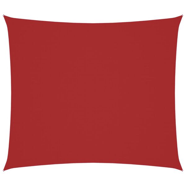 vidaXL Sunshade Sail Oxford Fabric Rectangular 6.6‘x8.2‘ Red