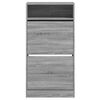 vidaXL Shoe Cabinet Grey Sonoma Engineered Wood Compact Shoe Cabinet