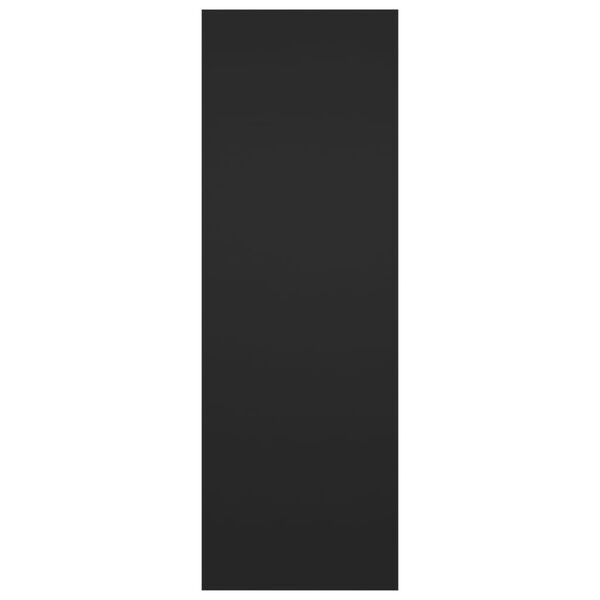 vidaXL TV Cabinet Set of 2 Black Engineered wood Wall mounting