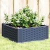 vidaXL Garden Planter Blue Grey Polypropylene Medium Modular