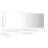 vidaXL Mirror White Engineered wood, Acrylic Medium Wall mounting