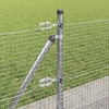vidaXL Fence with Posts Silver 0.6 x 50 m Steel