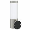 vidaXL Outdoor Wall Light Silver 12 x 7.5 x 27 cm Stainless steel