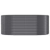 vidaXL Garden Raised Bed Anthracite Powder-coated steel Large