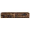 vidaXL Bed Drawers Smoked Oak 39.37 x 14.37 x 6.50 in Engineered Wood