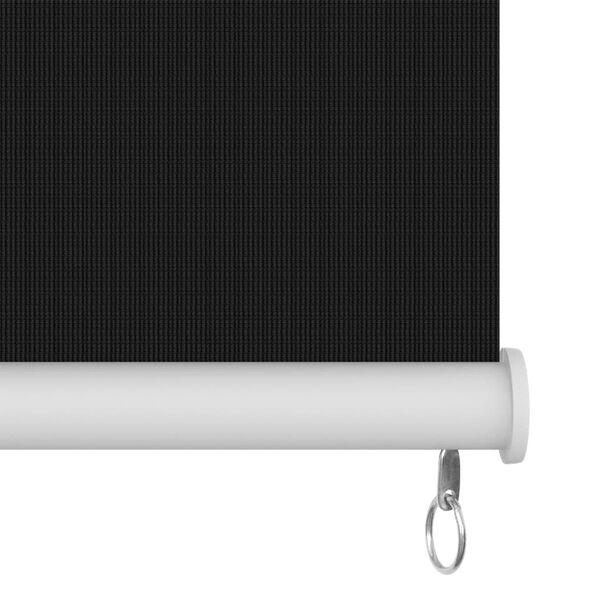 vidaXL Roller Blind Black High-density polyethylene 70.9 x 90.6 in