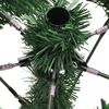 vidaXL Artificial Hinged Christmas Tree Green and White PVC and Metal