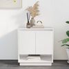 vidaXL Sideboard White Engineered Wood Medium Sideboard Rectangular