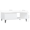 vidaXL Coffee Table White 35.4"x23.6"x13.8" Engineered Wood