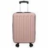 vidaXL Suitcase Folding Rose Gold 34 x 23 x 55.5 cm ABS Plastic