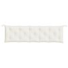 vidaXL Garden Bench Cushion Melange cream 100% polyester 70.9 x 19.7 in