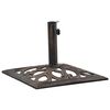 vidaXL Umbrella Base Bronze Cast iron Medium Umbrella Base Square