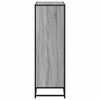 vidaXL Book Cabinet Grey Sonoma Engineered Wood and Metal Medium