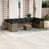 vidaXL Garden Sofa Set Grey, Dark Grey