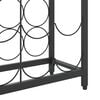 vidaXL Wine Rack for 45 Bottles Black 21.3"x7.1"x39.4" Wrought Iron