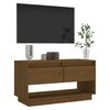 vidaXL TV Stand Honey brown Solid pine wood Medium TV Stand