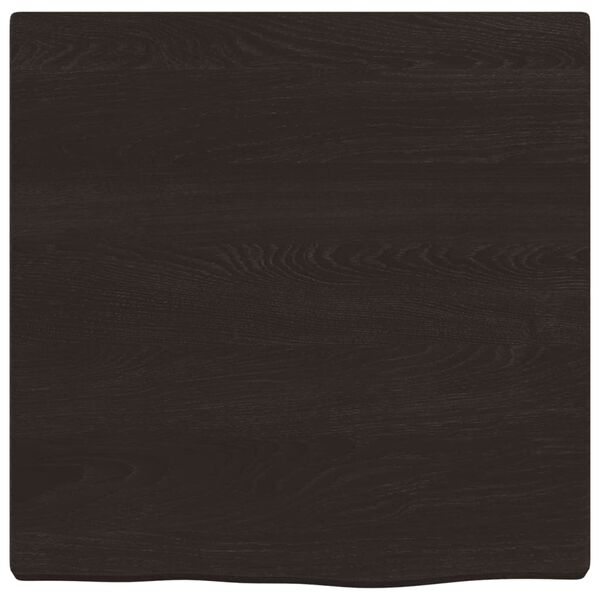 vidaXL Bathroom Countertop Dark Brown 15.7 x 15.7 x (0.8-1.6) " Treated Solid Wood