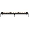 vidaXL Bed Frame Black Engineered wood, Metal, Plywood