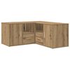 vidaXL Corner Cabinet Artisan Oak Engineered Wood Medium Corner Cabinet