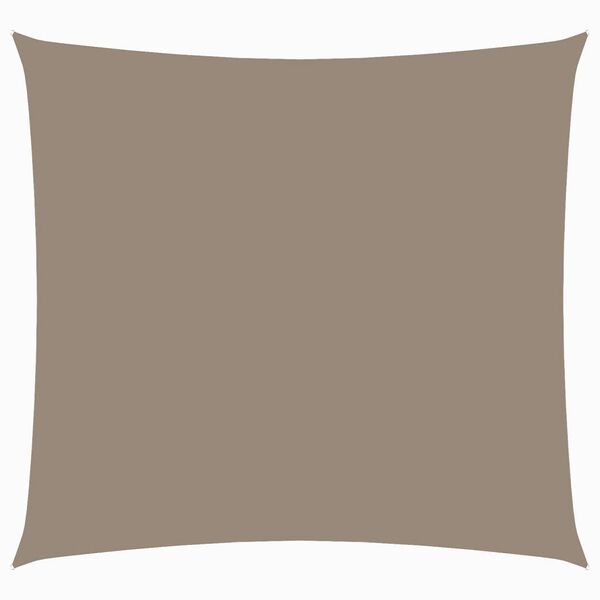 vidaXL Sunshade Sail Oxford Fabric Square 19.7x19.7' Taupe