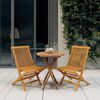 vidaXL Garden Dining Set Teak Solid teak wood Foldable Garden Dining Set