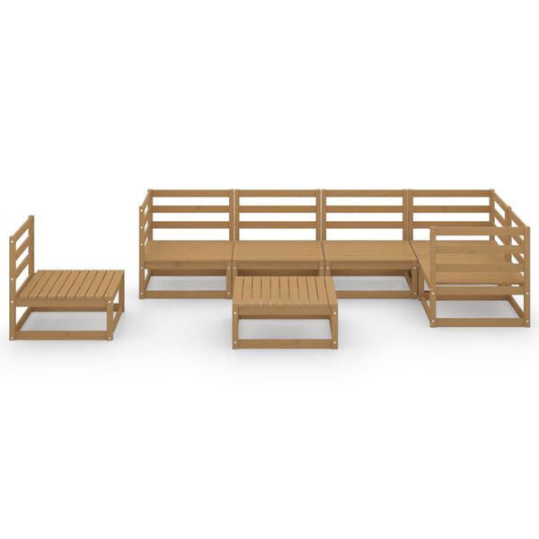 vidaXL Garden Lounge Set Honey brown Solid pine wood