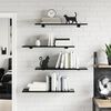 vidaXL Shelf Set of 8 High gloss black Engineered wood